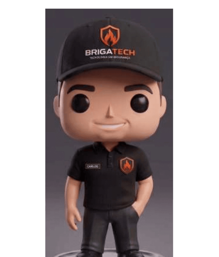Carlos – mascote oficial BrigaTech